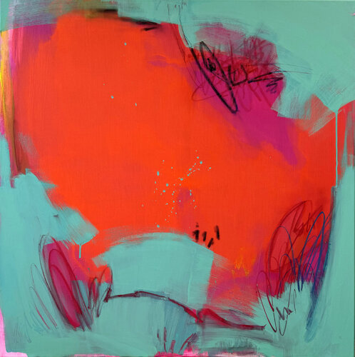 ORANGE SEA van Lenta Markevich, Schilderij te koop op Singulart