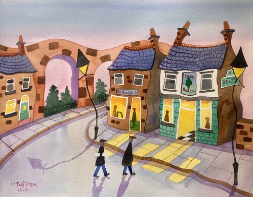 Frank and Bill par martin whittam, Peinture en vente sur Singulart