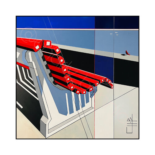 Calme plat sur le bassin ﹗ par Charly BENNICI, Peinture en vente sur Singulart