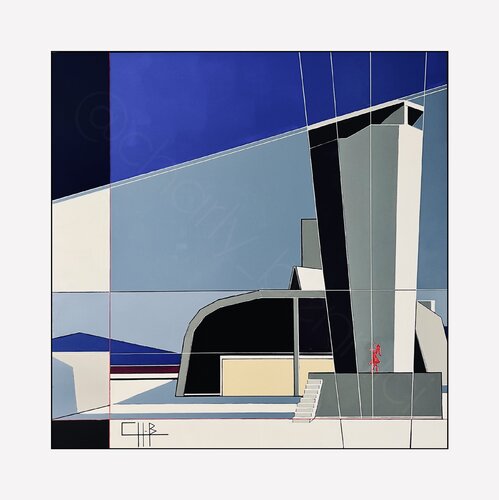 Danse sous la cheminée, Le Corbu ﹗ par Charly BENNICI, Peinture en vente sur Singulart