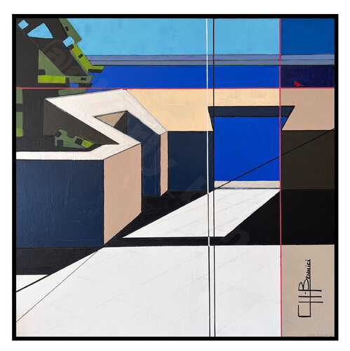 Tout en haut ﹗Bonifacio par Charly BENNICI, Peinture en vente sur Singulart