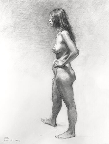 FEMALE FIGURE I von Alex Bras, Zeichnungen kaufen auf Singulart