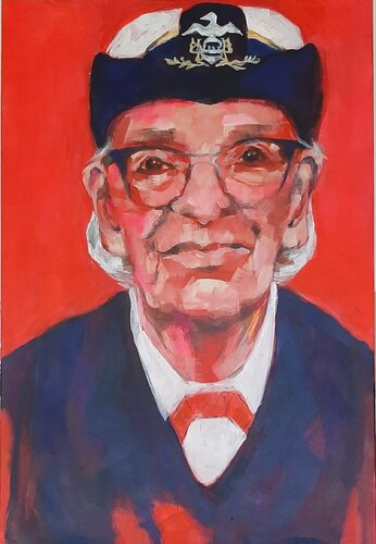 Grace Hopper -  "Amazing Grace" de Petra Herrmann, Pintura a la venta en Singulart
