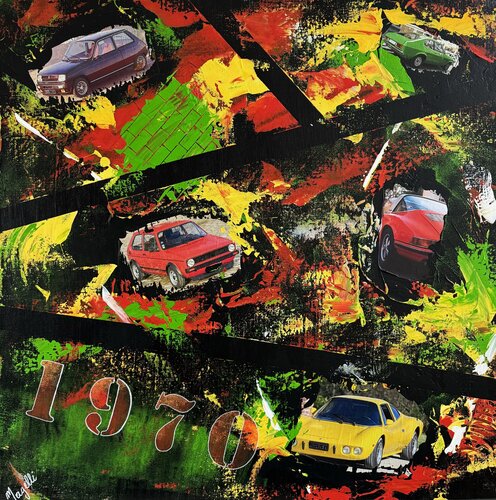 70's cars van Magelli, Schilderij te koop op Singulart