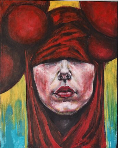Rotes Geheimnis van Lydia Bogner, Schilderij te koop op Singulart