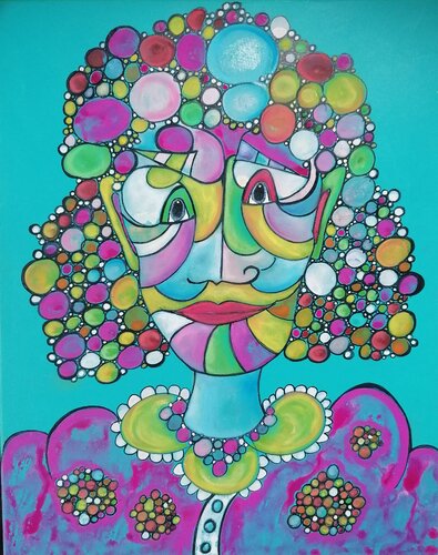 MADAME COULEURS von Christiane Martini, Malerei kaufen auf Singulart