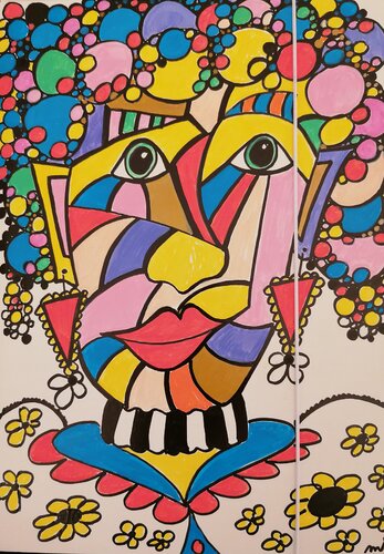 MAMA GOSPEL van Christiane Martini, Schilderij te koop op Singulart