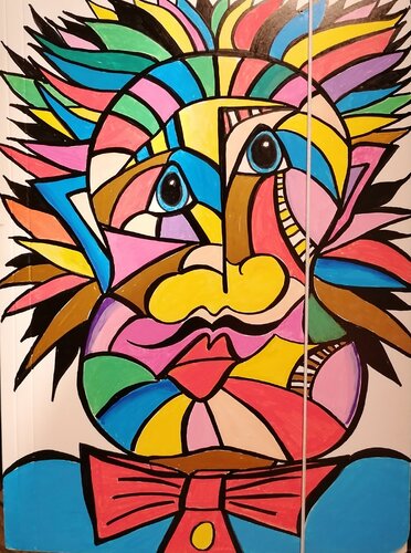 DADDY BLUE van Christiane Martini, Schilderij te koop op Singulart