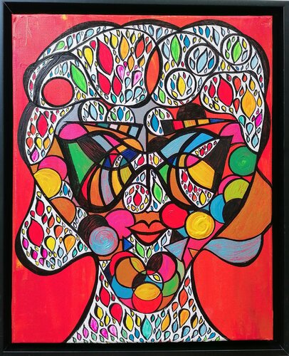 LADY NEW YORK POP von Christiane Martini, Malerei kaufen auf Singulart