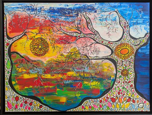FANTASTIC VIEW van Christiane Martini, Schilderij te koop op Singulart