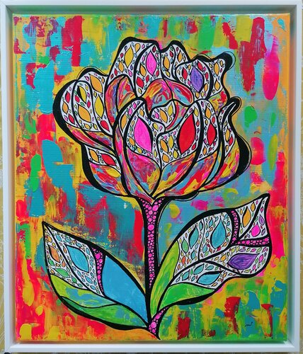 FLOWER POWER di Christiane Martini, Pittura in vendita su Singulart