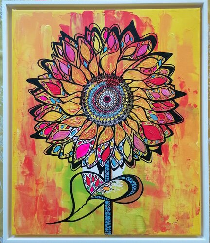 SUNFLOWER van Christiane Martini, Schilderij te koop op Singulart