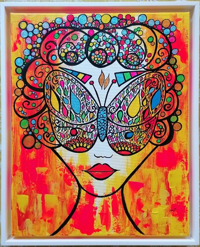 FLY LIKE A BUTTERFLY van Christiane Martini, Schilderij te koop op Singulart