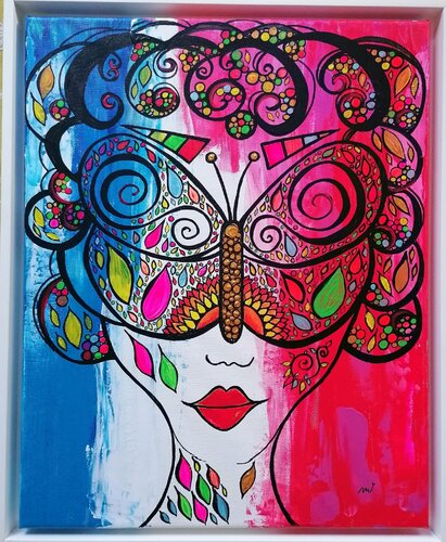 FEEL LIKE A BUTTERFLY di Christiane Martini, Pittura in vendita su Singulart