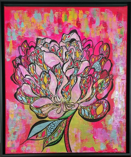 POWER IN RED von Christiane Martini, Malerei kaufen auf Singulart