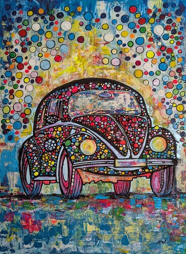 MY FIRST CAR di Christiane Martini, Pittura in vendita su Singulart