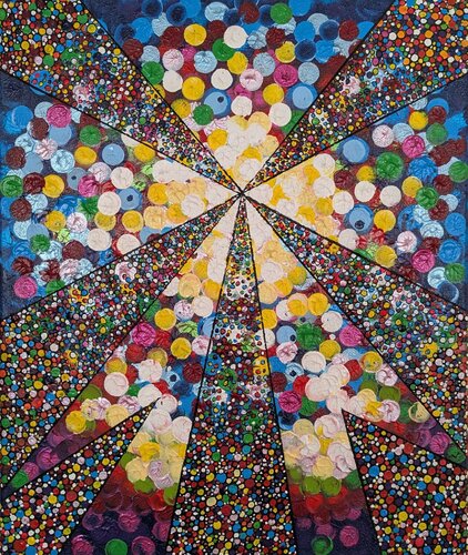ONE POINT ONE WISH 2 van Christiane Martini, Schilderij te koop op Singulart