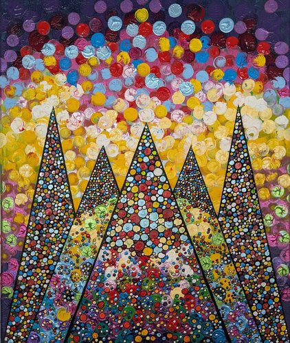 ONE POINT ONE WISH  3 by Christiane Martini, Painting for Sale on Singulart