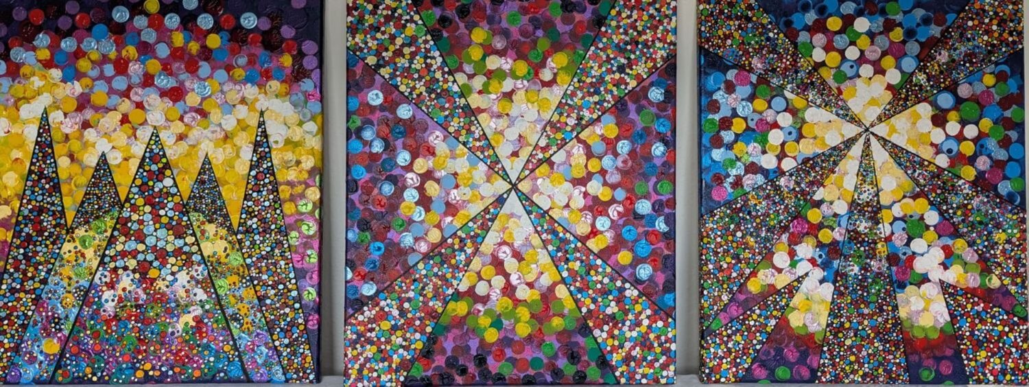 ONE POINT ONE WISH TRIPTYCHON Christiane Martini