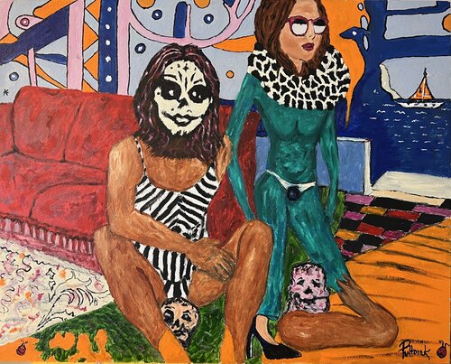 Genderfluide Transmutation aus dem Unterschenkel einer Frau par Daniel Pultorak, Peinture en vente sur Singulart