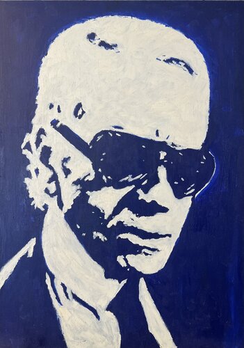 Karl Lagerfeld de Daniel Pultorak, Pintura a la venta en Singulart