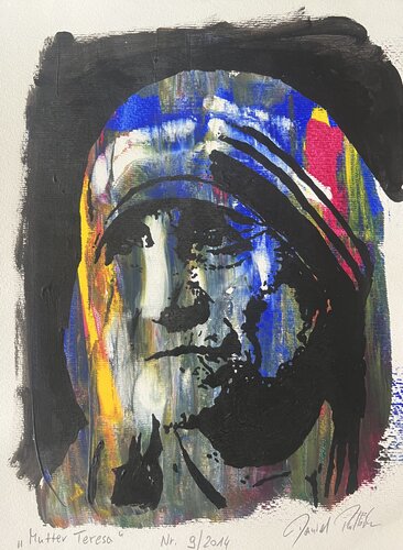 Mutter Teresa von Daniel Pultorak, Malerei kaufen auf Singulart