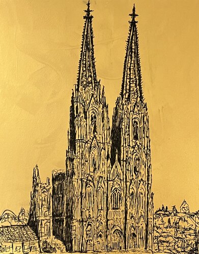 Kölner Dom by Daniel Pultorak, Painting for Sale on Singulart