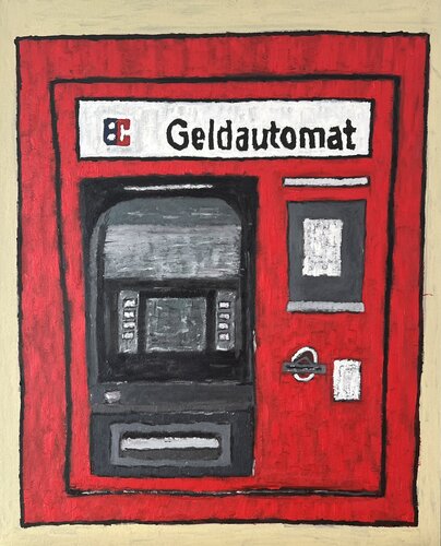 Geldautomat di Daniel Pultorak, Pittura in vendita su Singulart