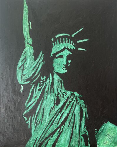 Freiheitsstatue di Daniel Pultorak, Pittura in vendita su Singulart