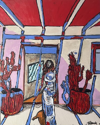 Die Löwenbraut auf Mallorca di Daniel Pultorak, Pittura in vendita su Singulart