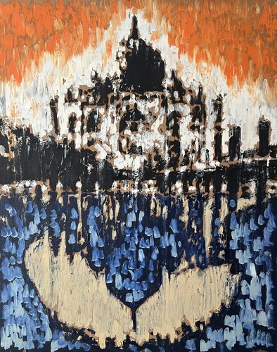 Taj Mahal di Daniel Pultorak, Pittura in vendita su Singulart