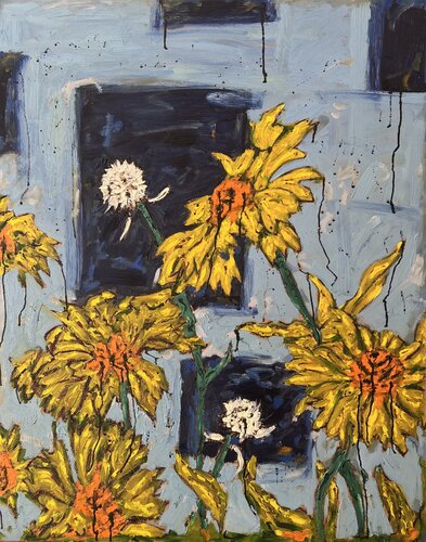Study of flowers No.1 di Daniel Pultorak, Pittura in vendita su Singulart