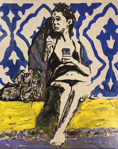 Im Schatten des Ornaments par Daniel Pultorak, Peinture en vente sur Singulart