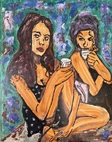Zwei Tassen Stille by Daniel Pultorak, Painting for Sale on Singulart