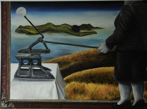 Moonlifting van Brigitte Peters, Schilderij te koop op Singulart