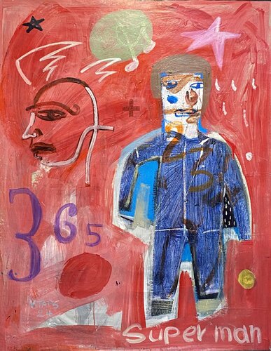 Superman von Vivien Tapsoba, Malerei kaufen auf Singulart