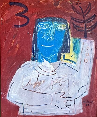 Blue garden 2 von Vivien Tapsoba, Malerei kaufen auf Singulart