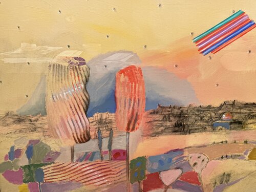 Jerusalem Landscape? di Oded Feingersh, Pittura in vendita su Singulart
