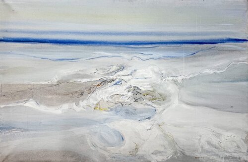 Sopra le nuvole  by Vittore Frattini, 회화 for Sale on Singulart