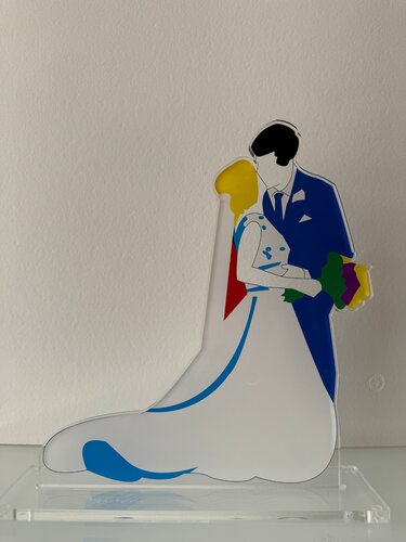 Forever van Marco Lodola, Beeldhouwwerk te koop op Singulart