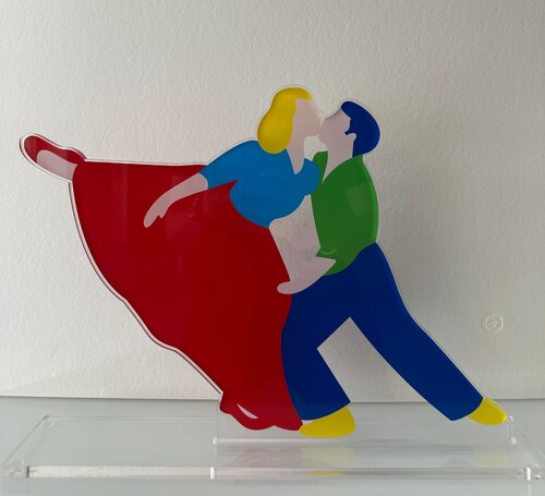 Dance with me van Marco Lodola, Beeldhouwwerk te koop op Singulart