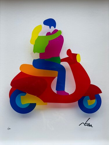 Same passion (Plexiglass) van Marco Lodola, Afdruk te koop op Singulart