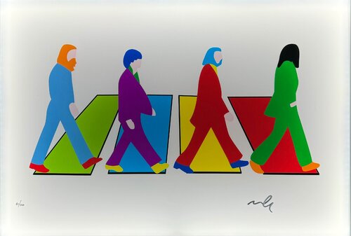 The fab four (PVC) van Marco Lodola, Afdruk te koop op Singulart