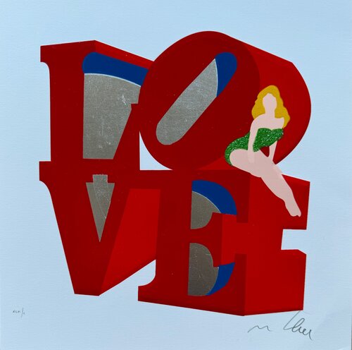 Love van Marco Lodola, Afdruk te koop op Singulart