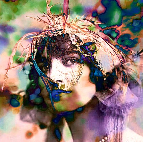 CRAZY DAISY van Wally Leiking, Andere media te koop op Singulart