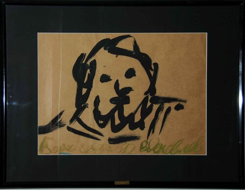 Portrait of two profiles van Vladimir Yakovlev, Werk op papier te koop op Singulart
