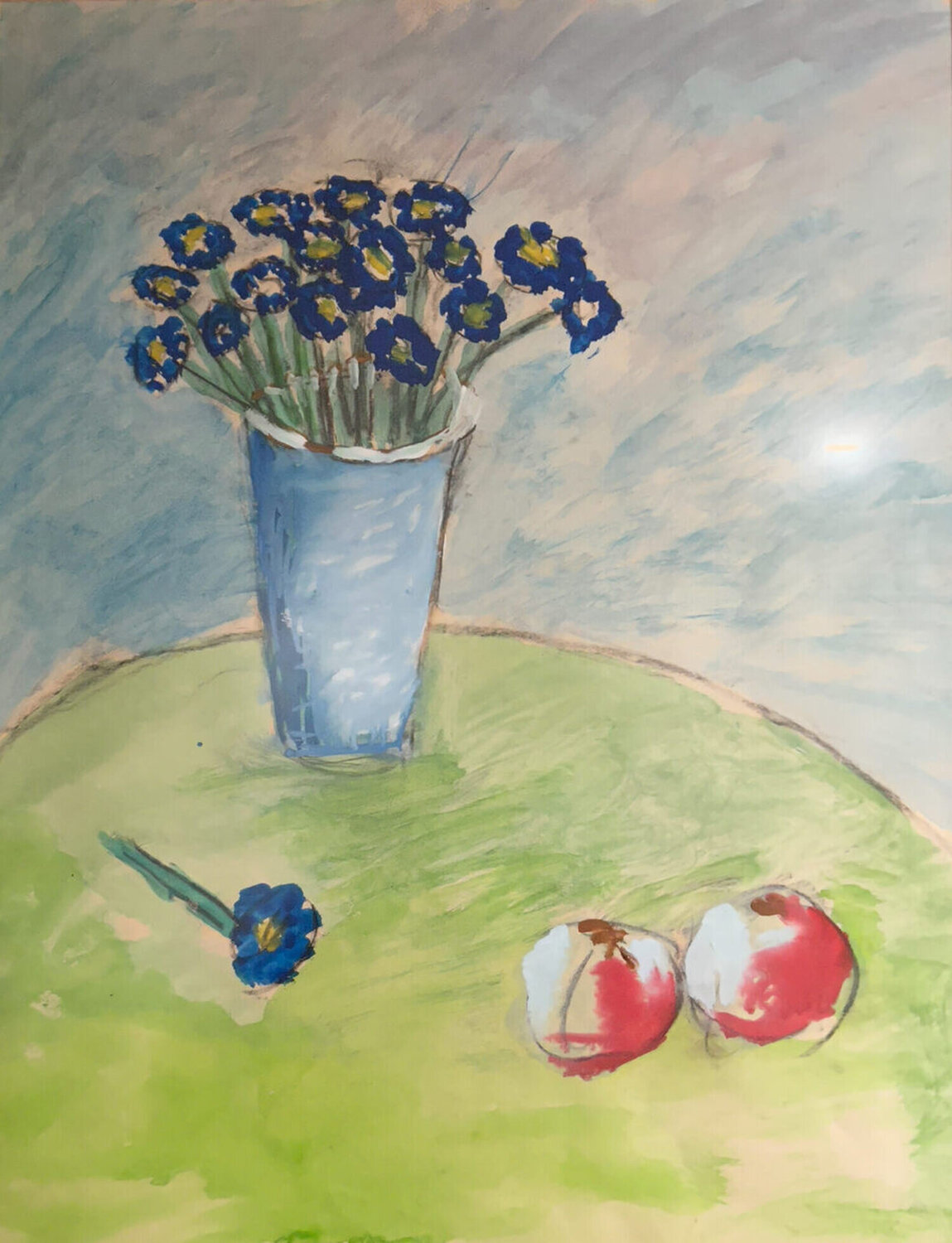 Cornflower and apples Vladimir Yakovlev