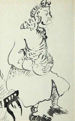Sitting by Anatoly Zverev, Work on Paper for Sale on Singulart