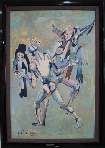 People with toys van Ernst Neizvestny, Schilderij te koop op Singulart