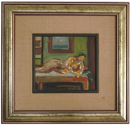 Reclining nude​ von Aharon Giladi, Malerei kaufen auf Singulart